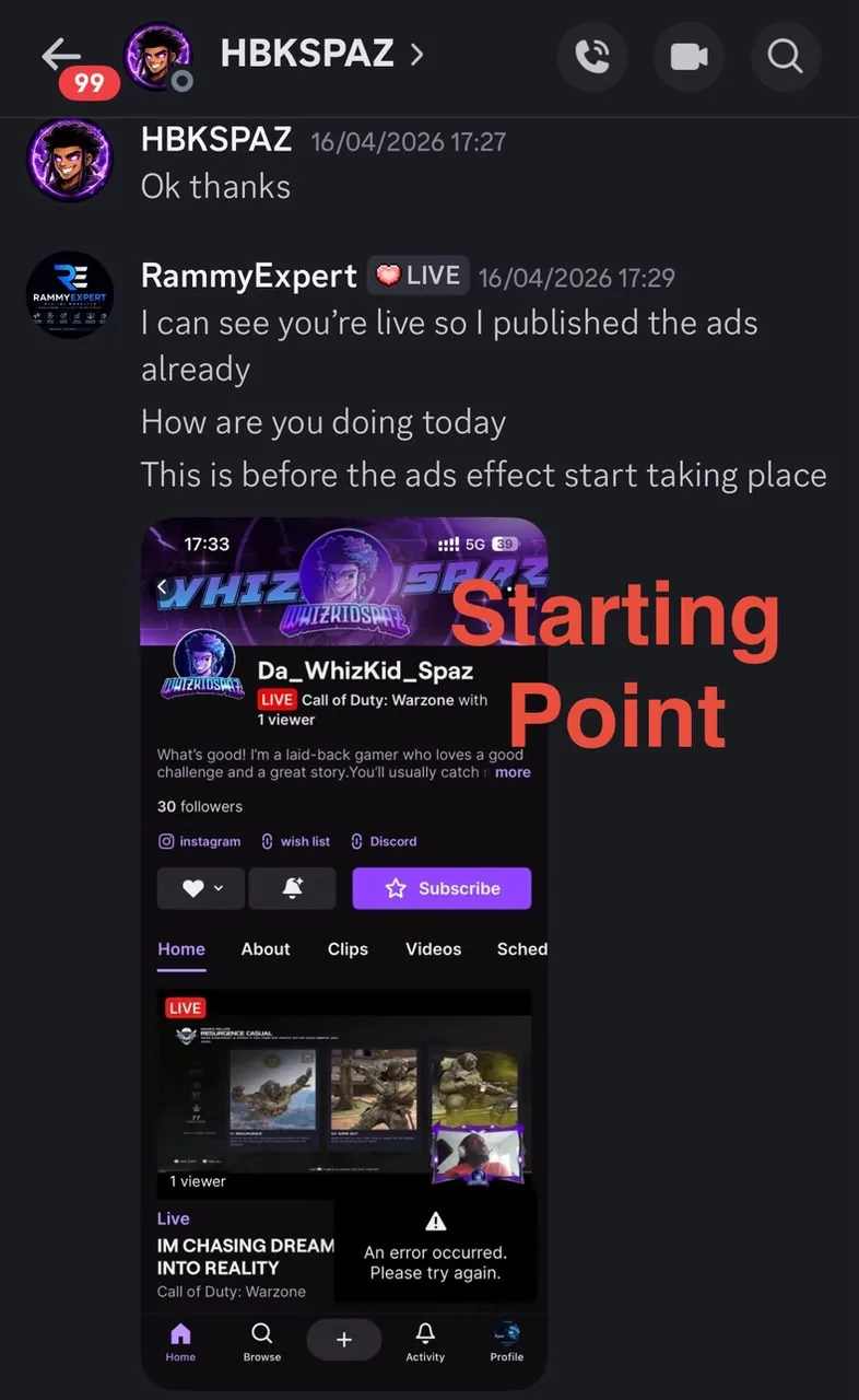 Da WhizKid starting snapshot